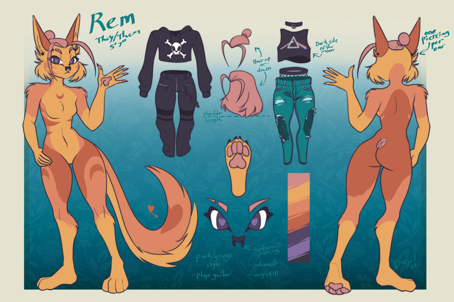 Reference sheets (2 views) $120
